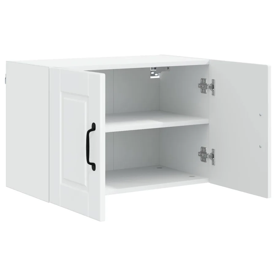 Meuble mural PORTO 2 pcs Blanc brillant 60 x 31 x 40 cm - 5