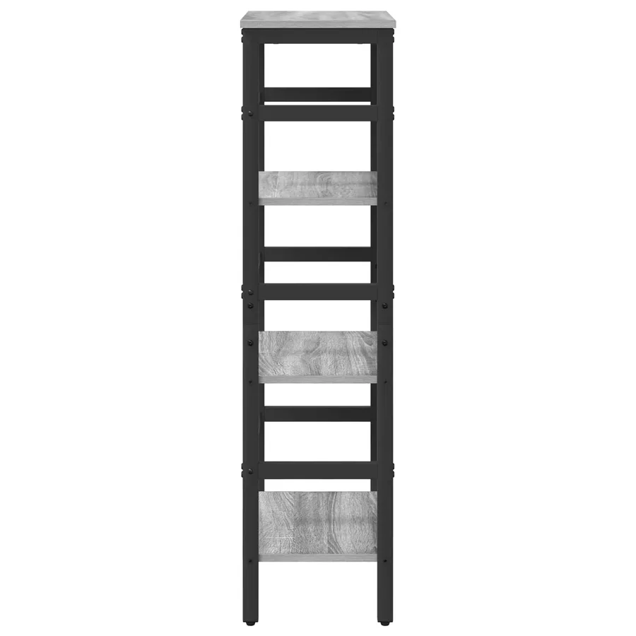 Étagère Gris Sonoma 40 x 29,5 x 115 cm Bois d'ingénierie - 6
