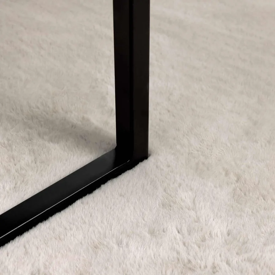 Tapis antidérapant en fausse de lapin OLITE Beige 200 x 280 cm - 6