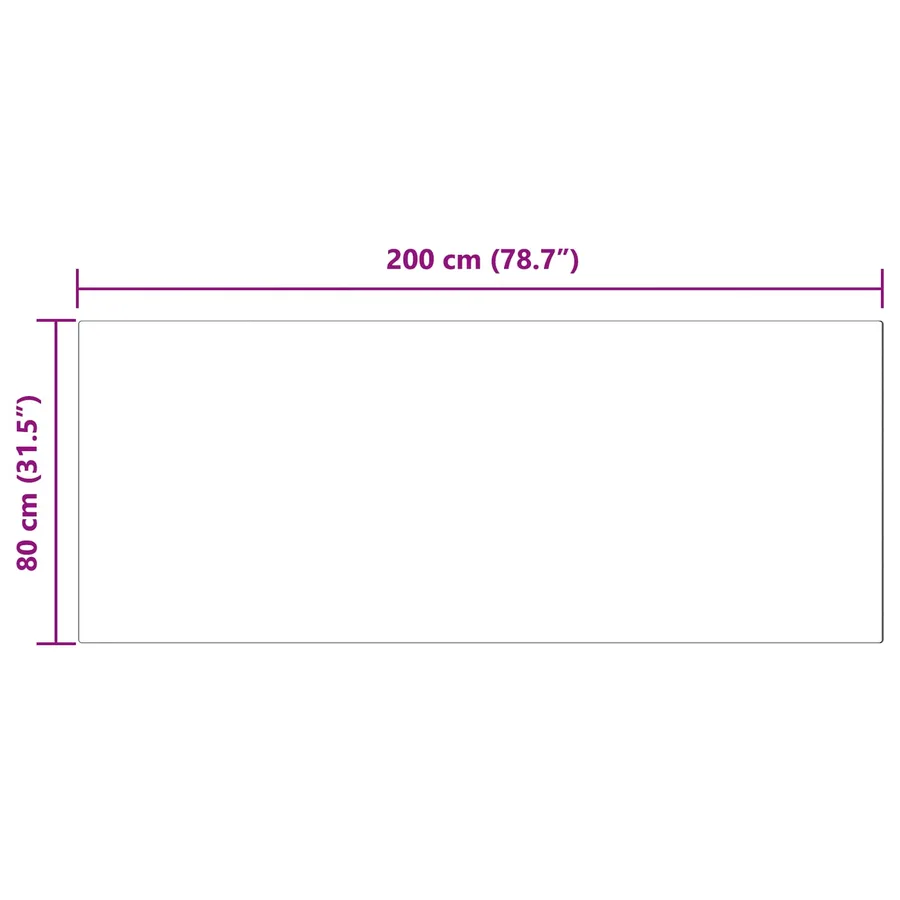 Tapis antidérapant en fausse de lapin OLITE Blanc 80 x 200 cm - 10