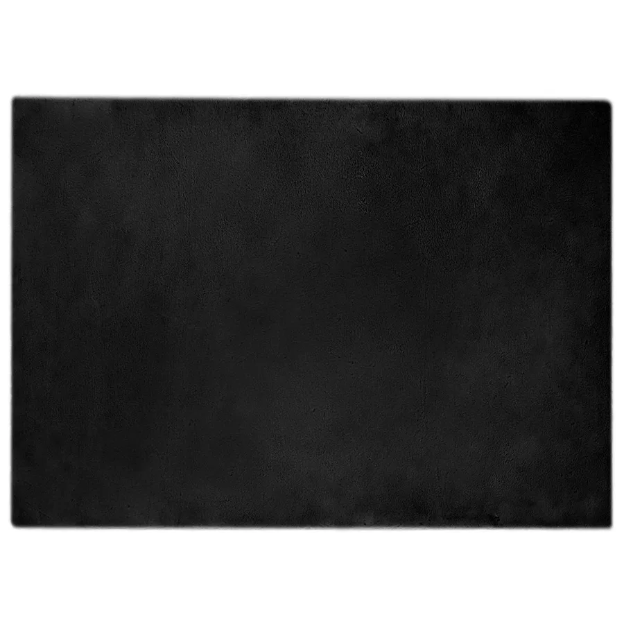Tapis antidérapant en fausse de lapin OLITE Noir 240 x 340 cm - 2
