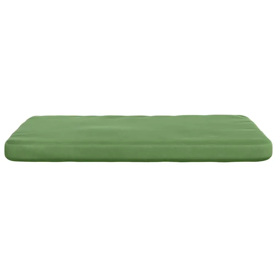 Coussins de siège 4 pcs Vert clair 40 x 40 x 3 cm Velours - 6