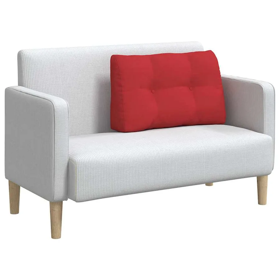 Coussin de Dos Rouge 80 x 24 x 50 cm tissu - 3