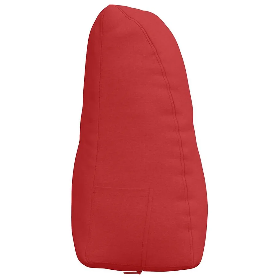 Coussin de Dos Rouge 80 x 24 x 50 cm tissu - 7