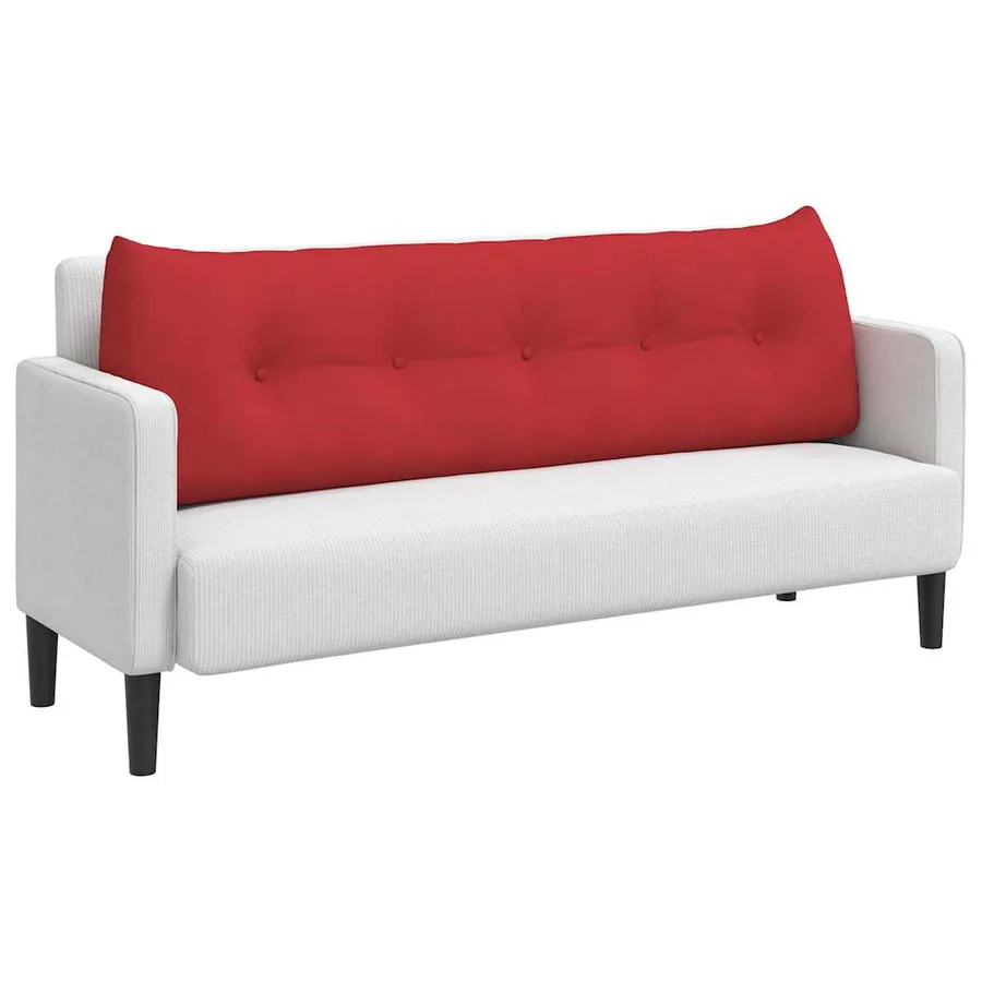 Coussin de Dos Rouge 160 x 24 x 50 cm tissu - 3