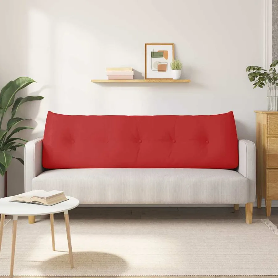 Coussin de Dos Rouge 160 x 24 x 50 cm tissu - 4