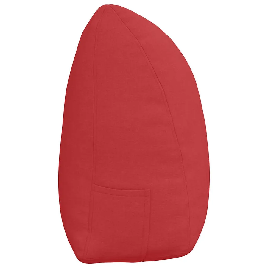 Coussin de Dos Rouge 160 x 24 x 50 cm tissu - 7