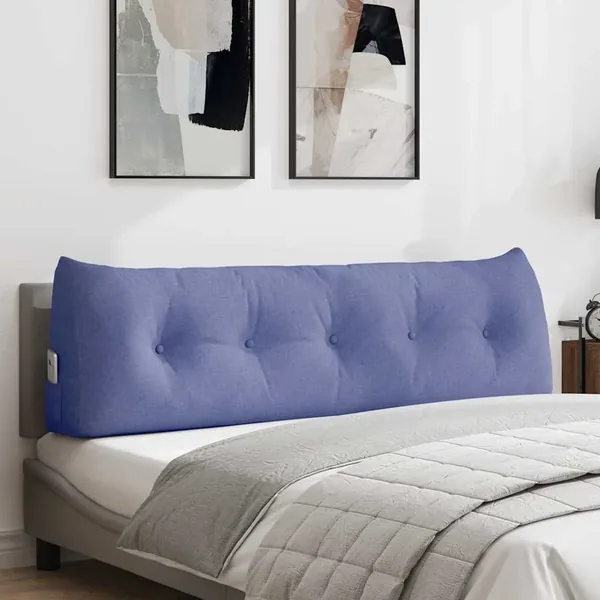 Coussin de Dos Bleu denim 160 x 24 x 50 cm tissu