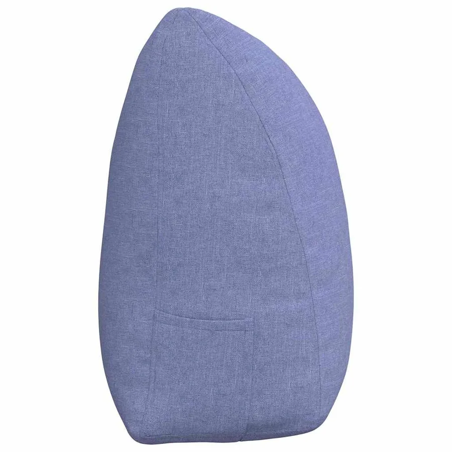 Coussin de Dos Bleu denim 160 x 24 x 50 cm tissu - 7