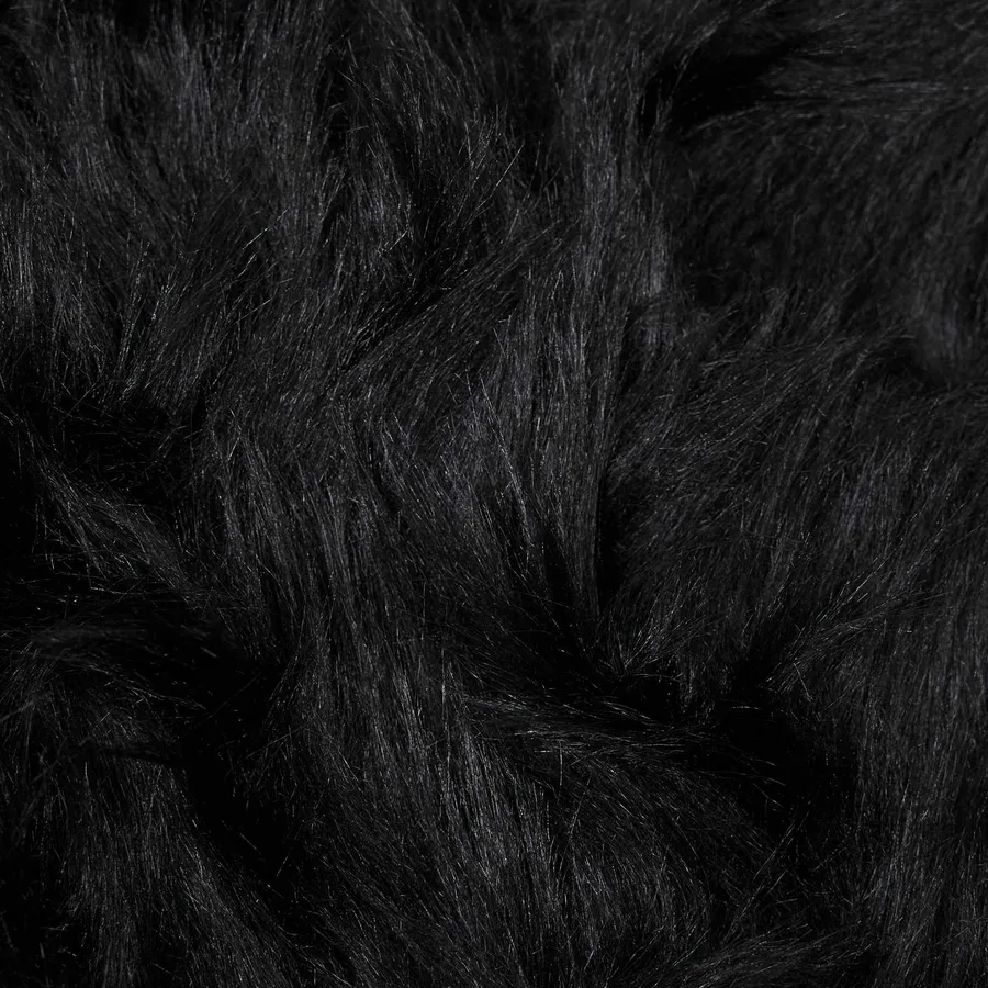 Tapis en fausse TAFALLA Noir 100 x 200 cm Polyester - 9