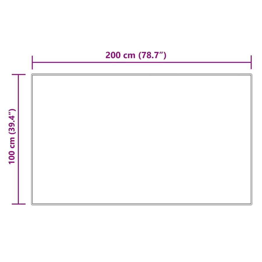 Tapis en fausse TAFALLA Crème 100 x 200 cm Polyester - 8