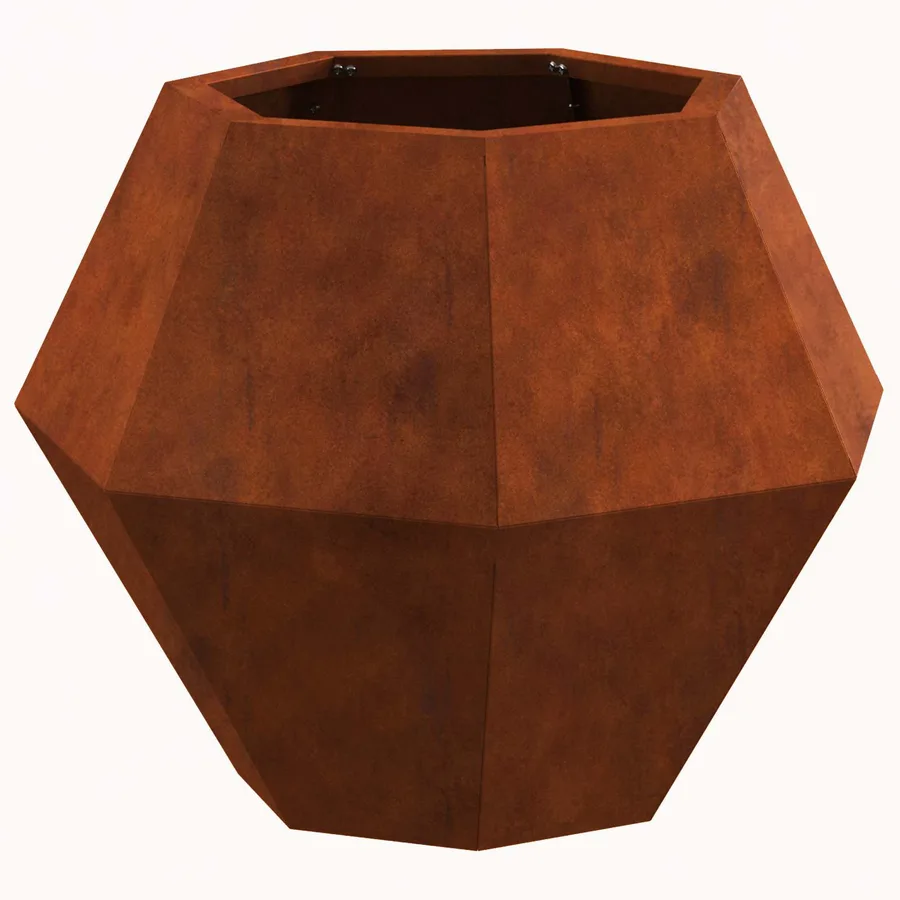 Jardinière 2 pc Rouillé 50 x 50 x 40 cm Acier patiné - 6