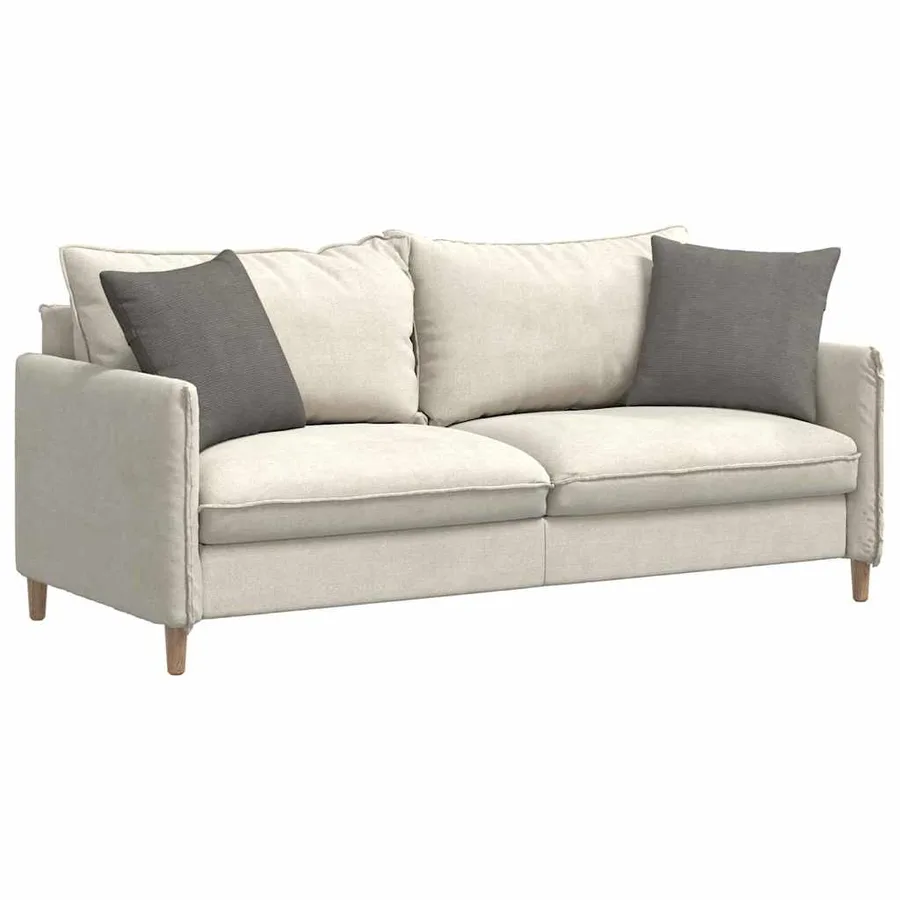 Coussins de canapé 2 pcs Gris clair 45 x 45 cm - 3