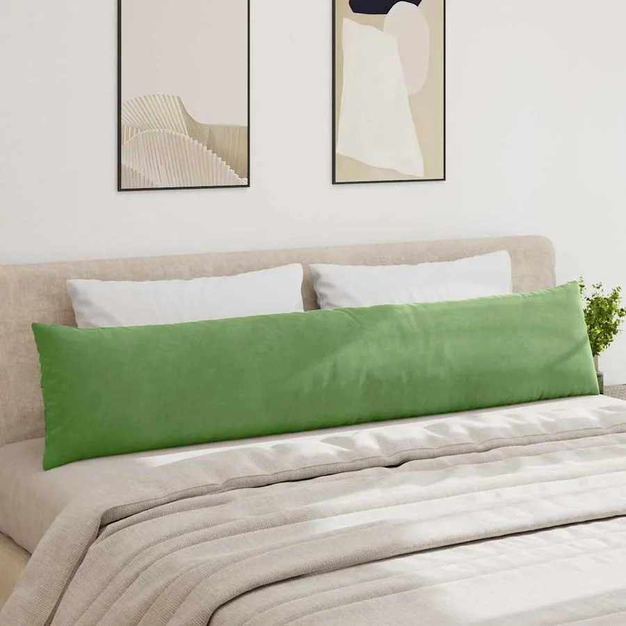 Coussins de canapé 2 pcs Vert clair 200 x 40 cm - 4