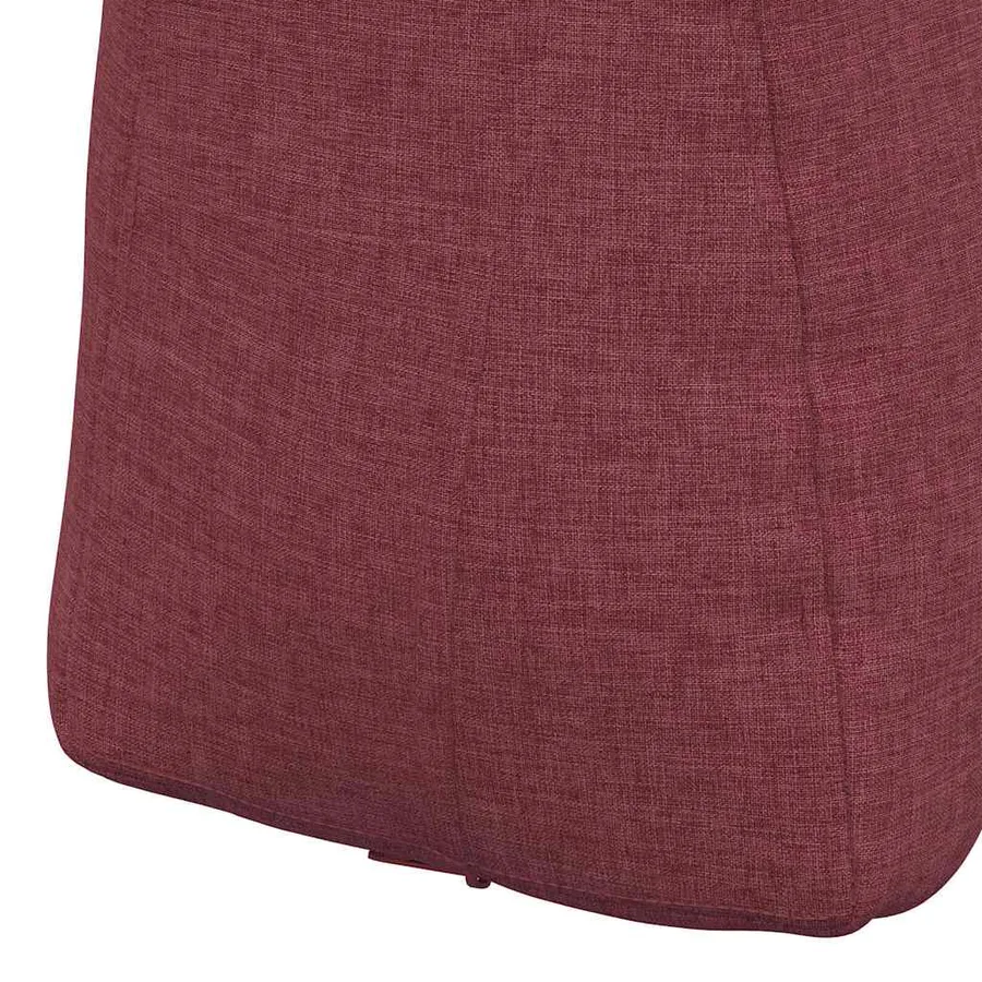 Coussin de Dos Bordeaux 45 x 24 x 50 cm tissu - 9