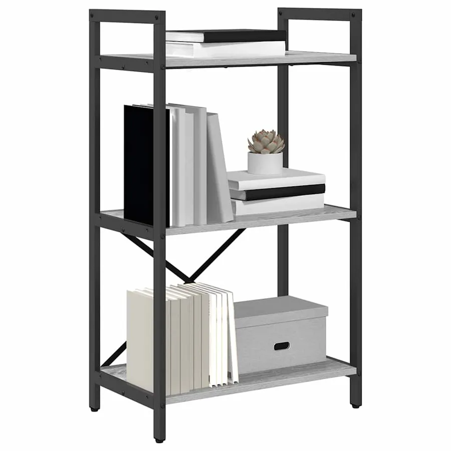 Étagère Gris Sonoma 56 x 34 x 96 cm Bois d'ingénierie - 3