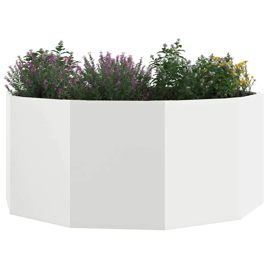 Jardinière Blanc 120 x 120 x 50 cm Acier - 3