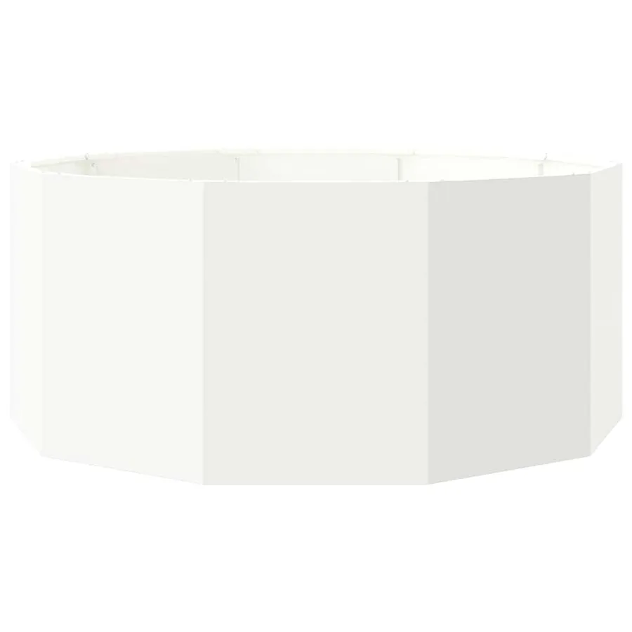 Jardinière Blanc 120 x 120 x 50 cm Acier - 5