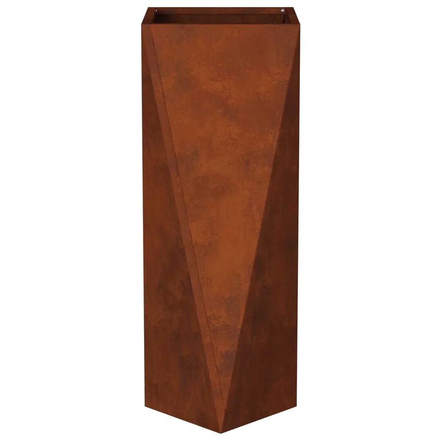 Jardinière Rouillé 30 x 30 x 75 cm Acier patiné - 6