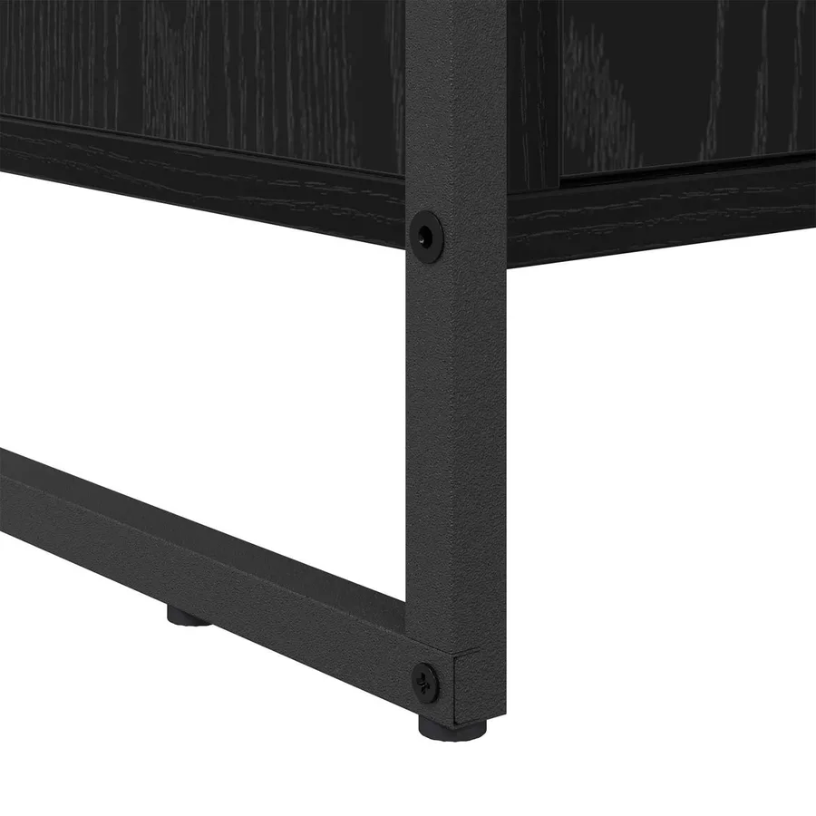 Cabinet à chaussures avec stockage Chêne noir 79 x 36 x 100 cm - 10