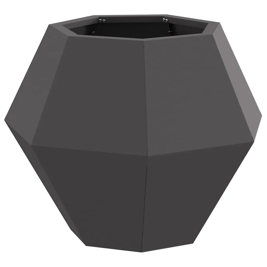 Jardinière Noir 50 x 50 x 40 cm Acier - 2