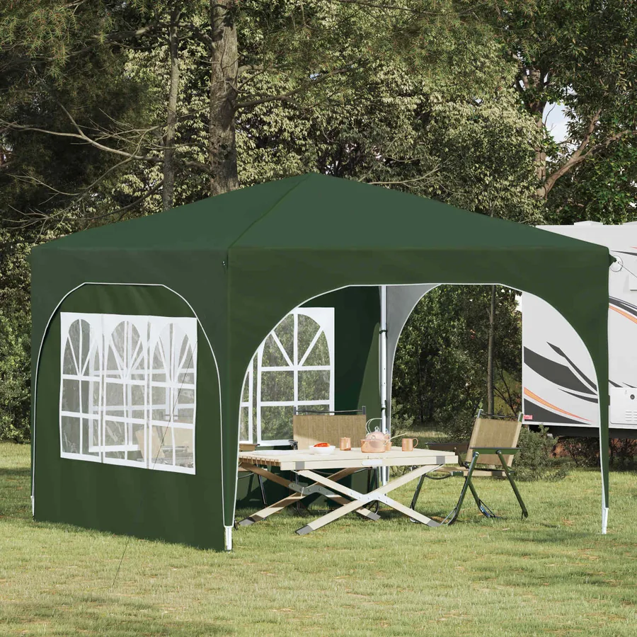 Tente de fête pop-up 290 x 290 x 245 cm Vert