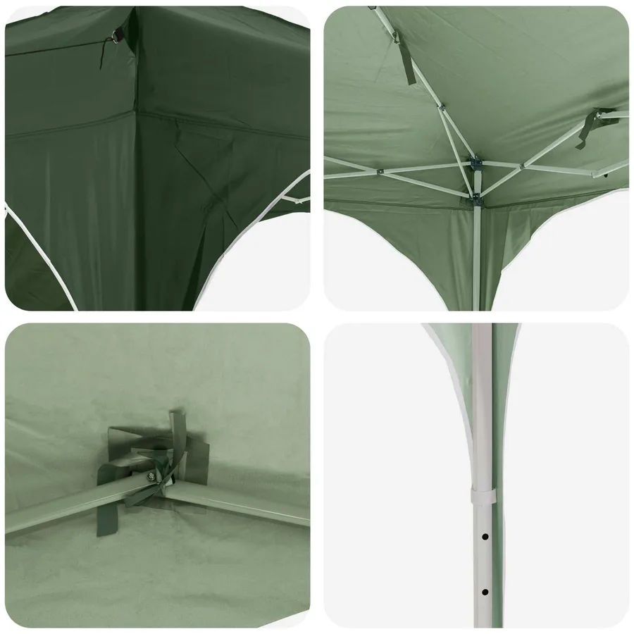 Tente de fête pop-up 290 x 290 x 245 cm Vert - 11