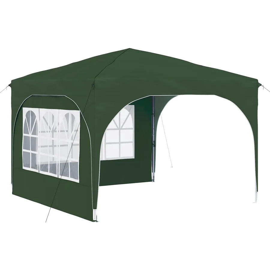 Tente de fête pop-up 290 x 290 x 245 cm Vert - 2