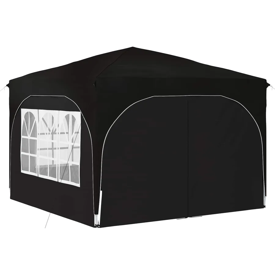 Tente de fête pop-up 290 x 290 x 245 cm Noir - 5