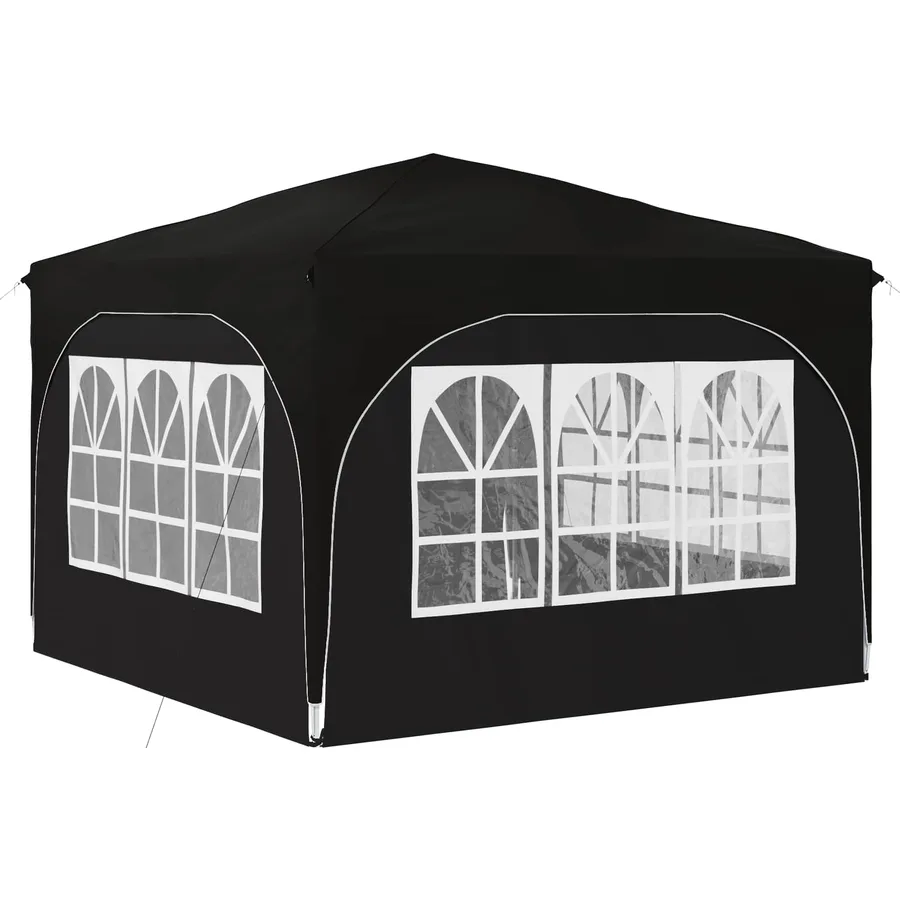 Tente de fête pop-up 290 x 290 x 245 cm Noir - 9