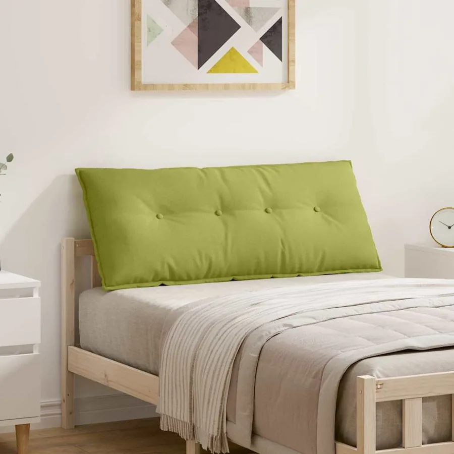 Coussin de Dos Vert clair 120 x 19 x 50 cm tissu