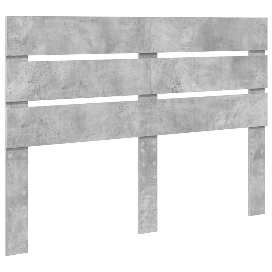Tête de lit Gris béton Bois d'ingénierie - 5