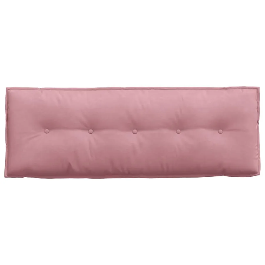 Coussin de Dos Rose 140 x 50 cm Tissu en velours côtelé - 6