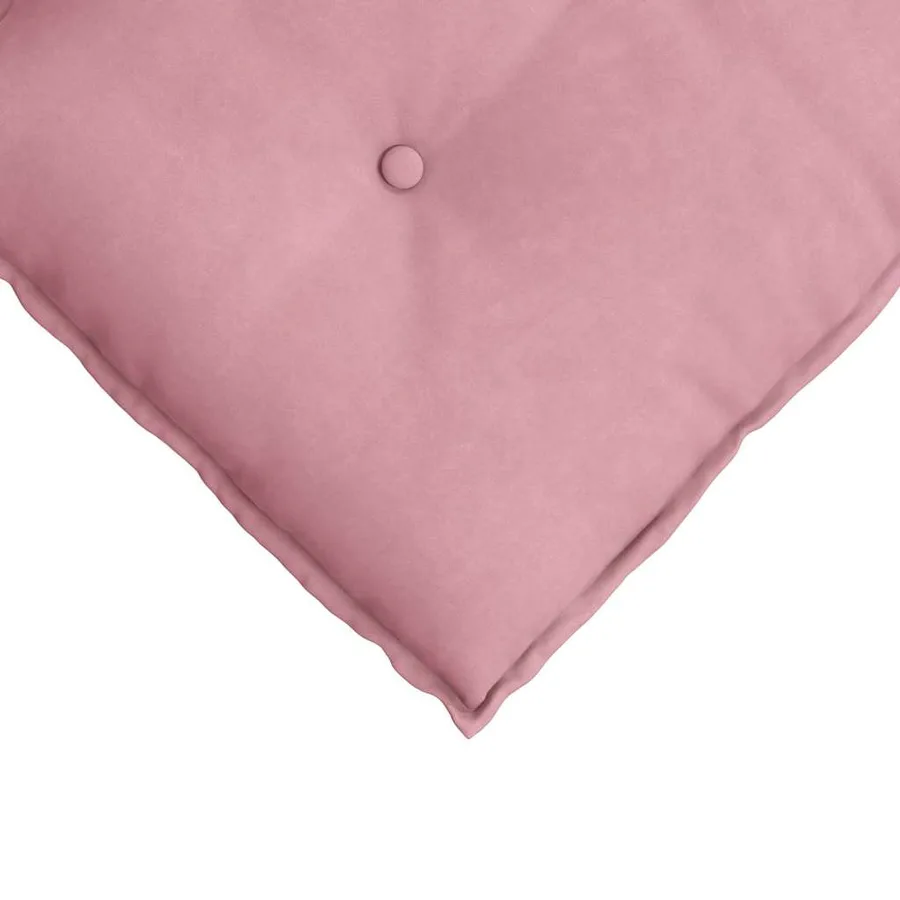Coussin de Dos Rose 140 x 50 cm Tissu en velours côtelé - 7