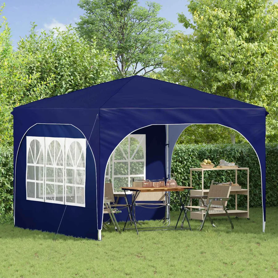Tente de fête pop-up 290 x 290 x 245 cm Bleu - 3