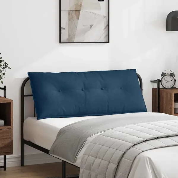 Coussin de Dos Bleu 120 x 19 x 50 cm tissu