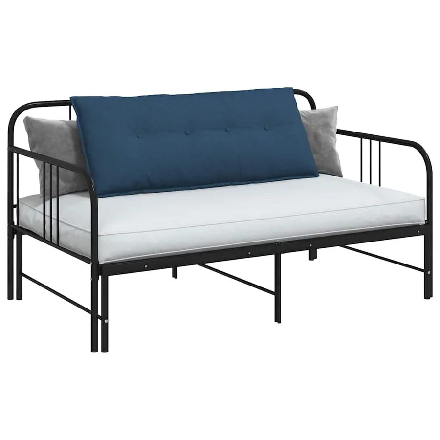 Coussin de Dos Bleu 120 x 19 x 50 cm tissu - 3