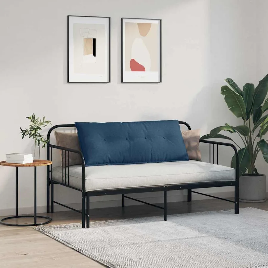 Coussin de Dos Bleu 120 x 19 x 50 cm tissu - 4