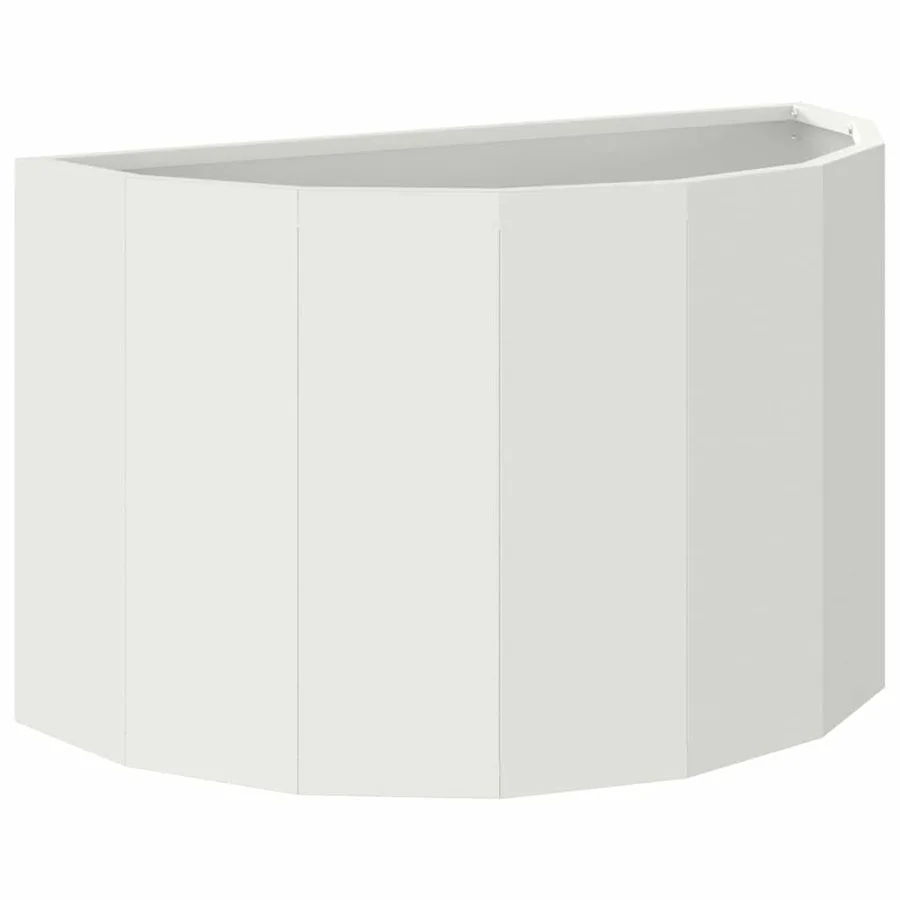Jardinière Blanc 60 x 30 x 35 cm Acier - 2