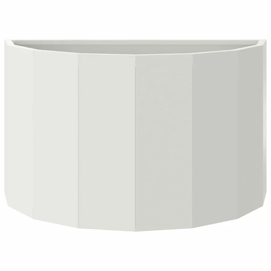 Jardinière Blanc 60 x 30 x 35 cm Acier - 5
