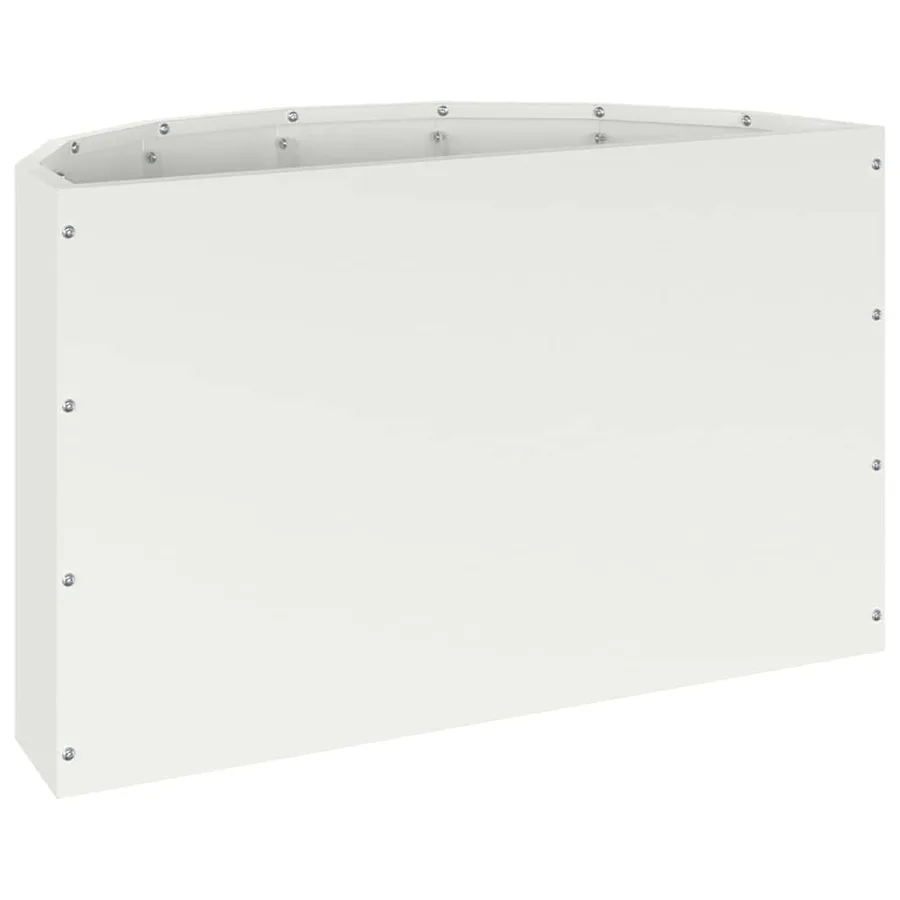 Jardinière Blanc 60 x 30 x 35 cm Acier - 7