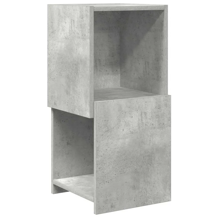 Meuble d'angle Gris béton 30,5x30x65cm Bois d'ingénierie - 2