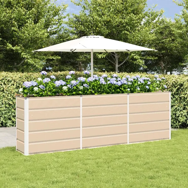 Jardinière Ivoire 240 x 40 x 75 cm Acier