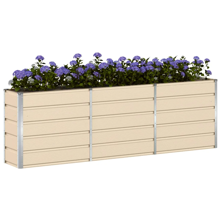 Jardinière Ivoire 240 x 40 x 75 cm Acier - 3