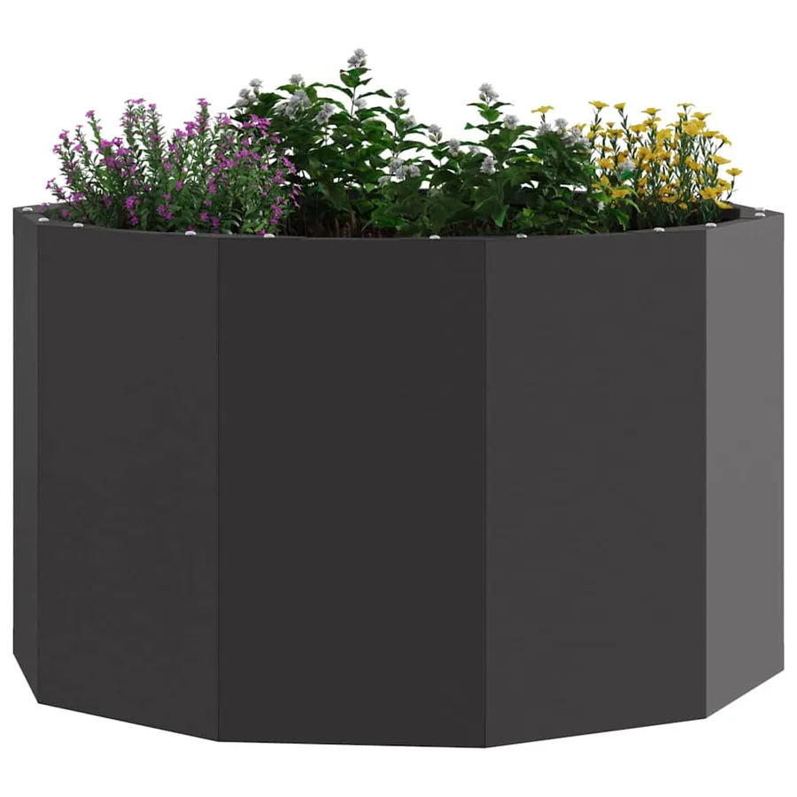 Jardinière Noir 60 x 60 x 35 cm Acier - 3