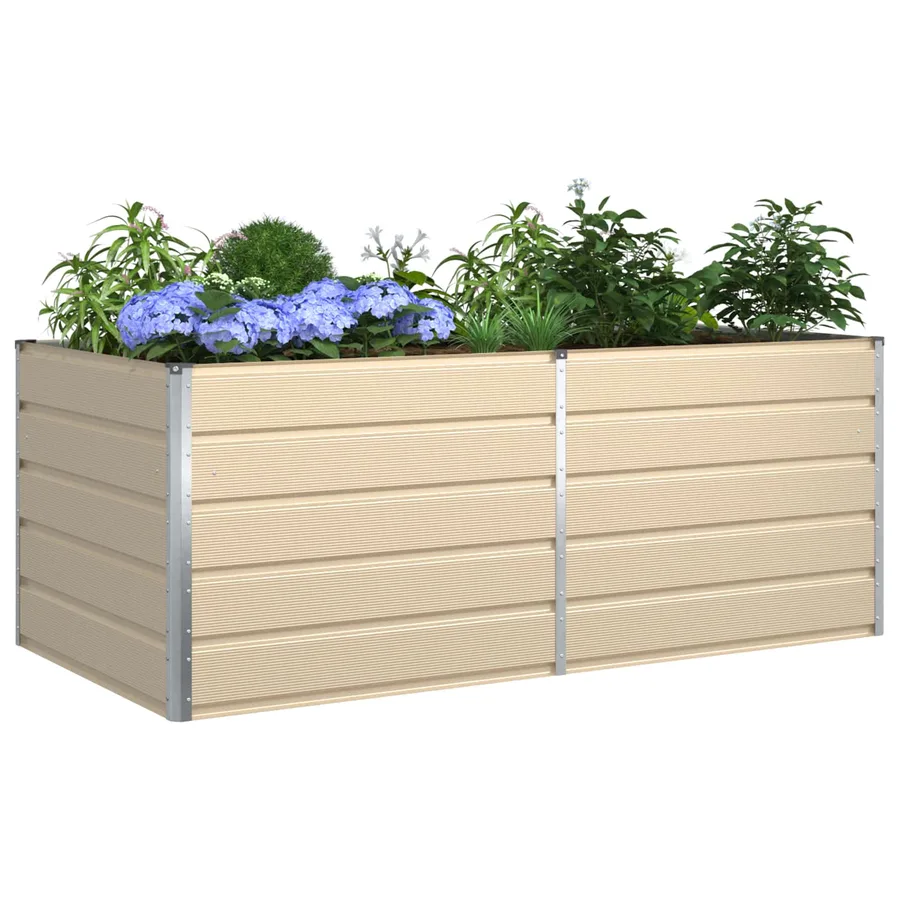 Jardinière Ivoire 195 x 100 x 75 cm Acier galvanisé - 3