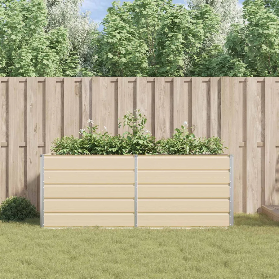 Jardinière Ivoire 195 x 100 x 75 cm Acier galvanisé - 4
