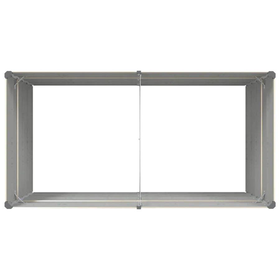 Jardinière Ivoire 195 x 100 x 75 cm Acier galvanisé - 7