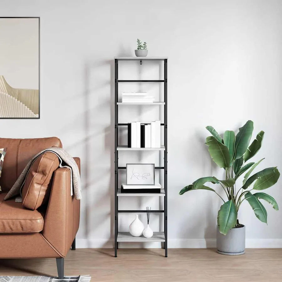 Étagère Gris Sonoma 40 x 29,5 x 149 cm Bois d'ingénierie - 4