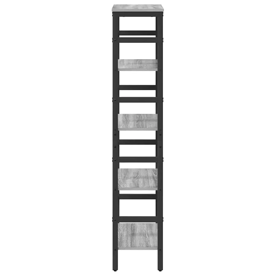 Étagère Gris Sonoma 40 x 29,5 x 149 cm Bois d'ingénierie - 6